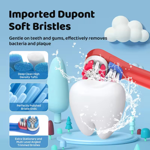 Smart Oscillating Kids Electric <b>Toothbrush</b> 60 Degree Rotation Soft <b>Head</b> IPX7 Waterproof Battery Brush - Product Image 2