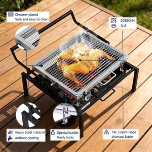 Parrilla Portátil de Carbón para Exteriores, Parrilla para Asar - Product Image 5