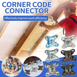 Supports d'angle en alliage de zinc SSR-1 avec vis amovibles, connecteurs de support en forme de L à angle droit pour meubles - Product Image 4