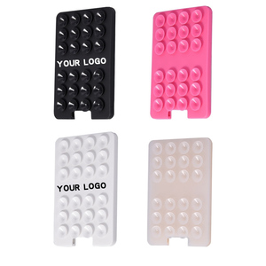 Manufacture <strong>Custom</strong> Logo Phone Accessories Silicone Wallet Card Pocket Holder Anti-slip Suction Cups <strong>Mat</strong> <strong>for</strong> Phone <strong>Cases</strong> - Product Image 4