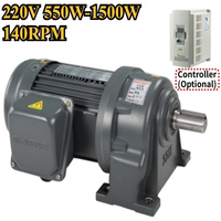 Motorreductor PLC de 140 rpm, controlador de engranajes horizontal, monofásico, nuevo, 550-1500 W, venta al por mayor