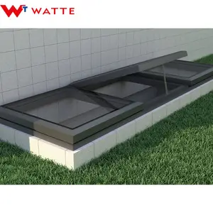 Easy To Install In Flat Roof And Basement Double Glazed Skylight For Ventilation And Daylighting
