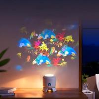 Projecteur LED de flocons de neige de Noël, lampe décorative rotative colorée pour les fêtes, lumière de scène pour Halloween
