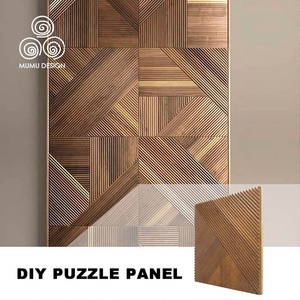 <span class=keywords><strong>Pannelli</strong></span> Decorativi 3D MUMU per Interni, Finitura in <span class=keywords><strong>Legno</strong></span> Scanalato, Puzzle Decorativo, <span class=keywords><strong>Pannelli</strong></span> a Doghe per Pareti Interne della Camera da Letto - Product Image 4