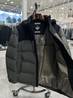 Doudoune haut de gamme à col montant pour homme – Nouvelle tendance jeunesse hiver 2026 – Veste courte et légère très chaude