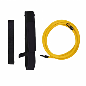 Corde de résistance élastique en néoprène souple et réutilisable pour la natation, entraîneur de natation statique professionnel avec <span class=keywords><strong>ceinture</strong></span> de taille réglable - Product Image 1