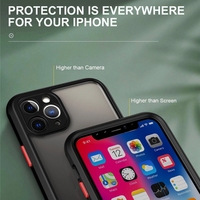 Étui antichoc en Silicone pour iPhone, compatible modèles 12, 11 Pro, X, Pro Max, monture militaire, transparente, acrylique, housse arrière, résistant aux chocs