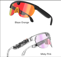 Lunettes intelligentes AIMB-G5 MAX avec caméra 8,0 millions de pixels, enregistrement vidéo 1200P, stockage 16 Go pour le cyclisme et les sports de plein air