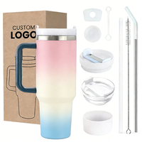 Gobelet à sublimation vierge 40 oz avec poignée, remise en gros, compatible avec le transfert thermique