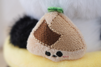 Porte-clés en peluche panda en bambou Kawaii, jouet en peluche, peluches moelleuses, breloques ours panda en peluche pour sacs