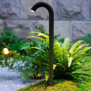 New Design Morden Outdoor Bollard <b>Lights</b> <b>Pathway</b> Yard Decoration Waterproof <b>Solar</b> Powered Lawn Lamp - Product Image 1