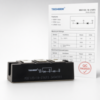 Module de diode TECHSEM MDC135-18 135A 1800V Série MD135 Redresseur semi-conducteur de puissance Onduleurs PWM Fixation par vis