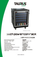 Boîte de distribution Powercon pour la distribution sur scène, équipement DJ