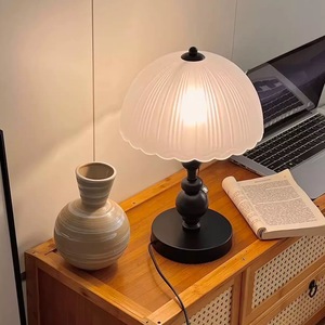 Nordic Minimalist Table Lamp Instagram Style Creative Retro Night Light Bedroom Desk Reading <b>Bedside</b> Decor Dimmable Warm <b>White</b> - Product Image 3