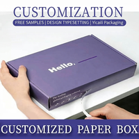 Cajas de Correo Personalizadas con Logotipo, Cajas de Embalaje de Papel Morado, Cajas de Envío Impresas Personalizadas al por Mayor