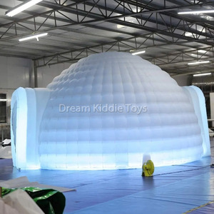 Tente de fête portable gonflable en forme de cube pour discothèque, cabine photo 360°, toile de fond, éclairage LED, chapiteau de discothèque gonflable - Product Image 1