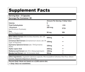 Chroom Zink Kruiden Glucose Regulatie Complex Capsules met Kaneel Gymnema Alfa Lipoïnezuur voor Suikerregeling Ondersteuning - Product Image 5
