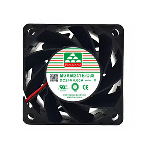 Ventilateur de refroidissement Protechnic MGA6024YB-038 DC 24V 0.6A à haut débit d'air pour onduleur - Product Image 1