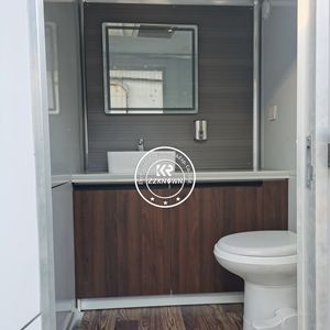 Toilettes mobiles portables de luxe à double porte, remorque WC - Product Image 4