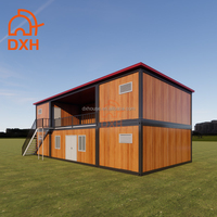 Maison Modulaire Conteneurisée à Toit Incliné, Assemblage Rapide, en Acier, pour Résidence, Dortoir ou Bureau, 10ft 20ft 40ft