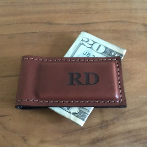 Cartera Magnética de Cuero, Tarjetero para Hombre, Mini Cartera para Dólares Estadounidenses, Porta Billetes, Logotipo Personalizado Disponible - Product Image 1