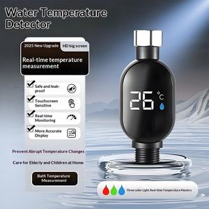 Soffione Doccia Digitale Selezionato con Cura, Display LED <span class=keywords><strong>Esterno</strong></span> per Temperatura Acqua, Materiale ABS, Installazione a Spirale, per Bambini - Product Image 3