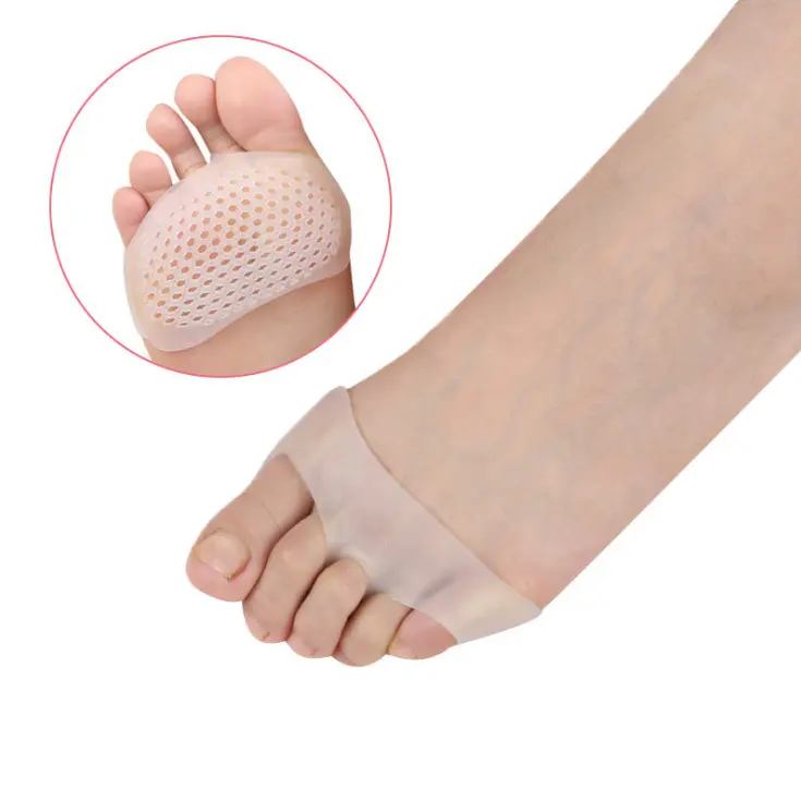 गर्म बेच सांस सिलिकॉन जेल पैर की उंगलियों Metatarsal जेल पैड छत्ते सामने पैर पैड