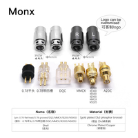 Monx Headphone Pin Earphone Jack Audio, untuk Ie200 Ie600 Ie900 A2DC N5005 DIY lubang konektor 4mm