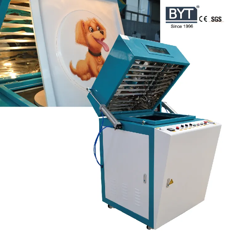 Bytcnc Diepte Kleine Acryl Abs Pvc Vacuüm Vormen Machine Thermovormen Voor 3d Led Licht En Masker Blister Baksteen Molding