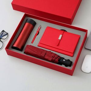 Ensemble de carnet de notes en cuir PU de haute qualité A5 avec logo personnalisé, couverture en papier 100 g/m², agenda personnalisé avec boîte cadeau et stylos - Product Image 2
