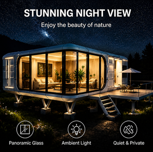 <span class=keywords><strong>Casa</strong></span> Prefabricada Moderna Tipo Cápsula Espacial, Portátil, Aislada, Pequeña, con Baño, para Acampar, Parque, Glamping, Villa - Product Image 1