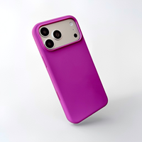 Coque de téléphone de luxe pour iPhone 18 Pro Max, officielle, originale, en silicone liquide magnétique, antichoc, avec bouton AI et boîte.