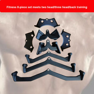 V-bar Polea Cable Máquina Accesorios Bicep Curl Tricep Pulldown Back Fuerza Entrenamiento Mango Empuñaduras Pull Bar Press Down - Product Image 4