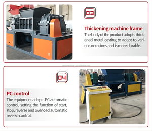 เครื่องย่อยเศษเหล็กอลูมิเนียมความจุมาก,เครื่องย่อยโลหะสองเพลาสำหรับรีไซเคิลเครื่องบดย่อยตัวถังรถยนต์ - Product Image 3