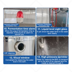 ORME-Homogénéisateur pasteurisateur 100l pour lait, ligne de production complète de yaourt - Product Image 5