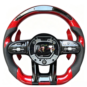 Pour Mercedes Benz <span class=keywords><strong>AMG</strong></span> C E <span class=keywords><strong>S</strong></span> classe G W204 W205 W222 G500 G55 G63 S500 S320 volant en Fiber de carbone forgé - Product Image 6