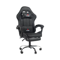 YOUGE Executive Racing Gamer Chair Minimaliste Design Moderne Haute Qualité Cuir Durable Rotatif Métal Synthétique Maison/Bureau