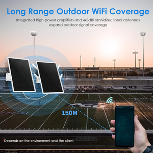 Wistino Outdoor Travel IP66 Waterproof Wireless <b>Wifi</b> Signal 4G Sim Card Dual Solar 4G Router Solar Router Outdoor Travel IP65 Wa - Product Image 5