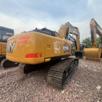 Excavatrice sur chenilles SANY SY215C d'occasion haute performance, 21 tonnes, machine de terrassement SANY SY215 d'occasion avec moteur Isuzu d'origine