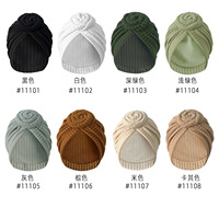 Turban Élastique Épaissi Zifeng OEM, Nouveau Style Fleur, Chapeau Torsadé Ethnique, Turban Mode Polyvalent, Hijab Chaud