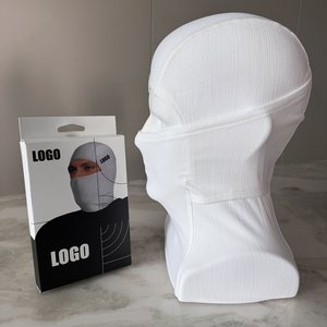 Custom LOGO Balaclava Full <strong>Face</strong> <strong>Mask</strong> Black White Solid Color Breathable Quick Dry Head Cover for Motorcycle Cycling <strong>Skiing</strong> - Product Image 2