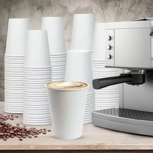 Vasos de Papel Kraft de Doble Pared de 8oz, Impresos Personalizados, Ecológicos, Blancos, para Café, Vino, Tequila, Desechables, para Llevar, con Logotipo Personalizado - Product Image 4