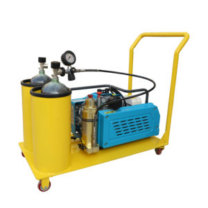 Carro de suministro de aire móvil Respirador de tubo largo de alta presión con 2 o 4 cilindros de gas y máscaras - Product Image 3