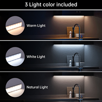 Lampu Sensor Gerak Lampu Malam LED Nirkabel Lampu Malam USB Isi Ulang Lampu Lemari Kabinet Lampu Bawah Kabinet untuk Dapur Led