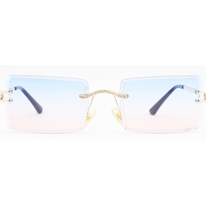 แว่นกันแดดทรงสี่เหลี่ยมเล็ก Sunway Eyewear รุ่นขายดี แฟชั่น แว่นกันแดดไร้กรอบ เลนส์ไล่เฉดสี กรอบโลหะ - Product Image 1