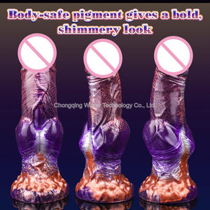 Dickes Riesen tier Fantasy Serie Dildo Monster <span class=keywords><strong>Dragon</strong></span> Canine Knot Design mit leistungs starker Saugnapf basis zum Freisprechen - Product Image 5