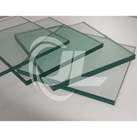 Vidrio laminado de 32mm, lámina de vidrio laminado transparente, vidrio industrial para partición de pared compuesta