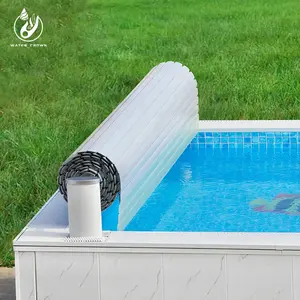 Rouleau de couverture flottant à lamelles de bobine de <span class=keywords><strong>piscine</strong></span> <span class=keywords><strong>en</strong></span> <span class=keywords><strong>plastique</strong></span> <span class=keywords><strong>dur</strong></span> automatique <span class=keywords><strong>en</strong></span> polycarbonate <span class=keywords><strong>rigide</strong></span> avec télécommande pour que les gens se tiennent dessus - Product Image 1