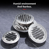 Grille d'échappement en acier inoxydable de style moderne, grille de ventilation à lamelles, écran en maille