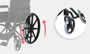 Kaiyang-silla de <span class=keywords><strong>ruedas</strong></span> Manual de acero, reposabrazos desmontable, estilo europeo y americano - Product Image 3